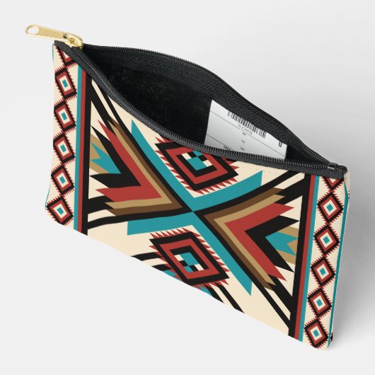 Boho Geometric アクセサリーポーチ (見開き)