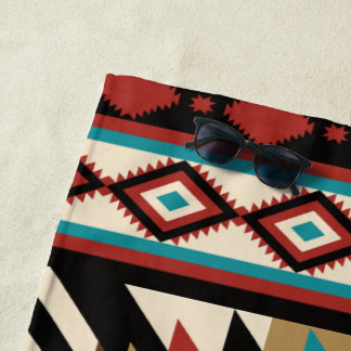 Boho Geometric ビーチタオル