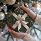 Boho Geometric Folk Art ラッピングペーパー