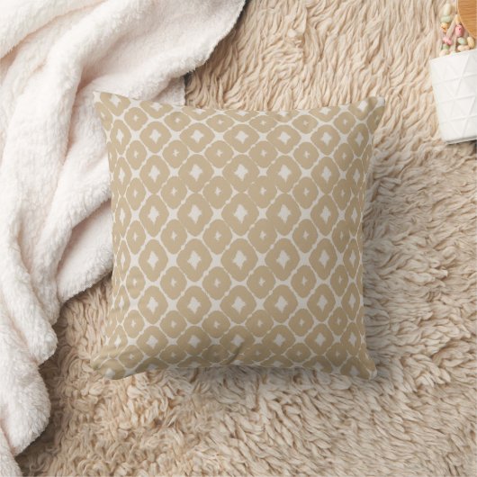 Boho Geometric Throw Pillow クッション (ブランケット)