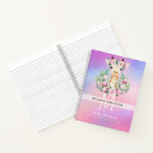 Boho GIRAFFEベビーシャワープランナー手帳 ノートブック (内部)