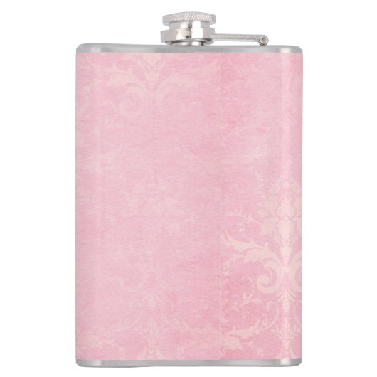 Boho Giraffe花ガールズ、10代の贈り物という名前 フラスク (裏面)