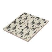 Boho Giraffe Tribal Pattern タイル (側面)