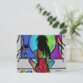 BOHO GIRLはがき ポストカード (スタンド正面)