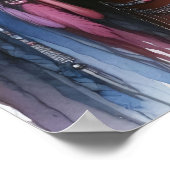 Boho Girl AI Art Bohemian Fashion ポスター (角)