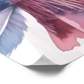 Boho Girl AI Art Bohemian Fashion ポスター (角)