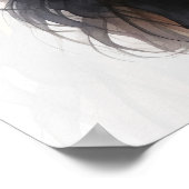 Boho Girl AI Art Bohemian Fashion ポスター (角)