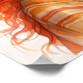 Boho Girl AI Art Bohemian Fashion ポスター (角)