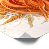 Boho Girl AI Art Bohemian Fashion ポスター (角)