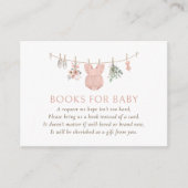 Boho Girl Baby Clothes Books forベビー エンクロージャーカード (正面)