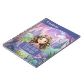 Boho Girl Blue "You are enough" ノートブック (左側)