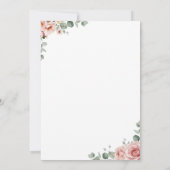 Boho Girl Clothesline Baby Shower Invitation 招待状 (裏面)