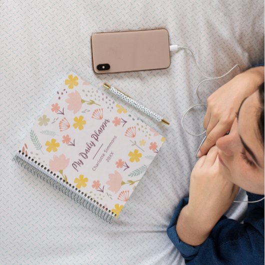 Boho Girly Personalized Daily Planner プランナー手帳