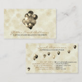 Boho gold Balloons Decoration party 名刺 (正面/裏面)