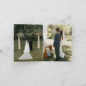 Boho Gold Pampas Arch Fully Editable Wedding  招待状 (内部)