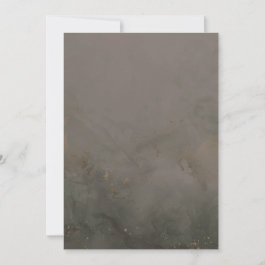 Boho Gothic Fall Party with Skull and Flowers 招待状 (裏面)