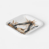 Boho Gothic Halloween Party - Pumpkins and Lantern ペーパープレート (傾斜あり)