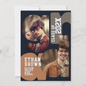 Boho Graduation Party Invitation 招待状 (正面)