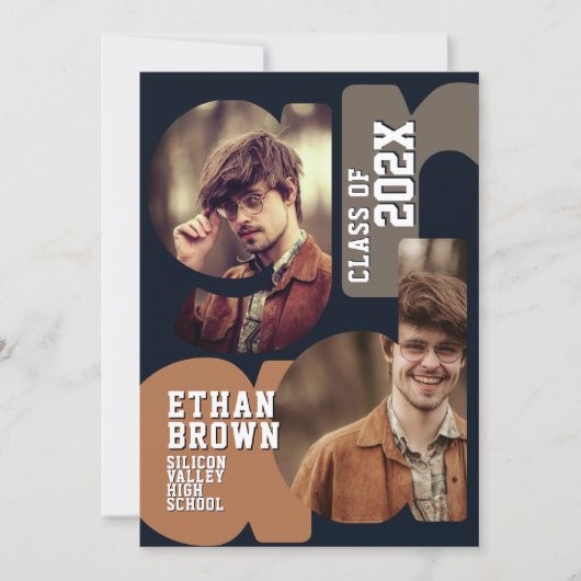 Boho Graduation Party Invitation 招待状 (正面)