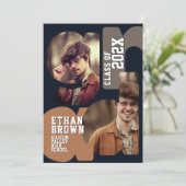 Boho Graduation Party Invitation 招待状 (スタンド正面)