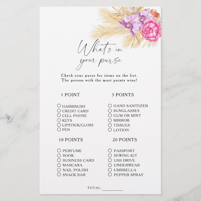 Boho grass – あなたの財布のゲームの何 (正面)