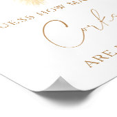 Boho grass – 何個のコルクブライダルシャワーゲーム ポスター (角)