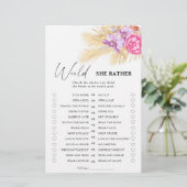 Boho grass – 彼女はむしろブライダルシャワーゲーム (スタンド正面)