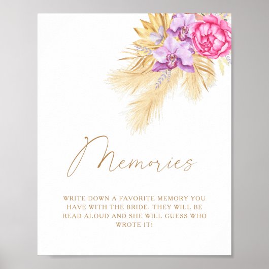 Boho grass – 花嫁との思い出 ポスター (正面)