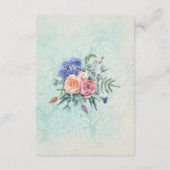 Boho Greenフローラ結婚の詳細エンクロージャカード エンクロージャーカード (裏面)