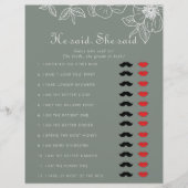 Boho Green彼は彼女はブライダルシャワーゲームを言った (正面)