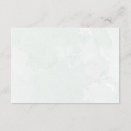 Boho Green Eucalyptus Wedding Details エンクロージャーカード (裏面)