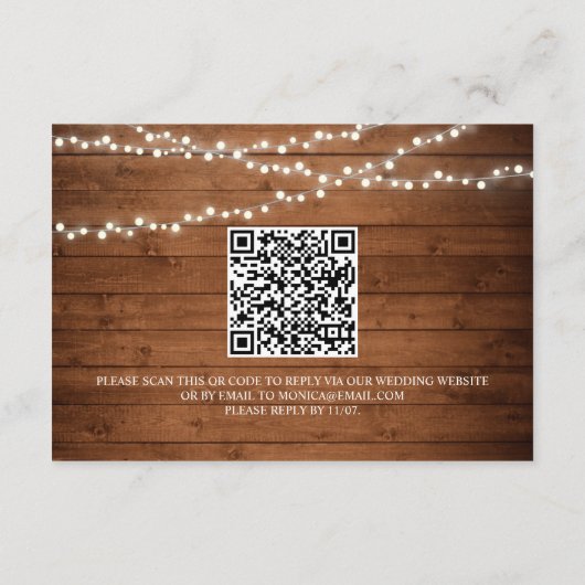 Boho Greeneryのオ結婚ンラインRSVPエンクロージャカード エンクロージャーカード (裏面)