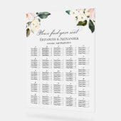 Boho Greeneryのフローラ結婚シートのアクリルチャート アクリルサイン (傾斜)