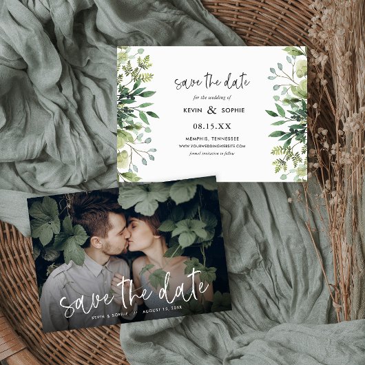 Boho Greeneryの写真Save the Date セーブザデート
