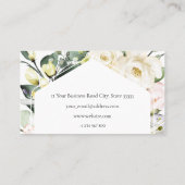 Boho Greeneryフローラフレーム卒業ネームカード コーリングカード (裏面)