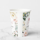 Boho Greeneryフローラフレーム卒業 紙コップ (右)