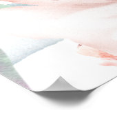 Boho Greeneryフローラフレーム甘い16ウェルカムバナー ポスター (角)