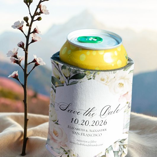 Boho Greeneryフローラフレ結婚ーム 缶クーラー