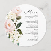 Boho Greeneryフローラ結婚のメニューカード メニュー (正面)