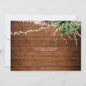 Boho Greenery書道Photo Save The Date セーブザデート (裏面)