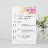 Boho greenery – 新郎は何と言ったブライダルゲーム (スタンド正面)