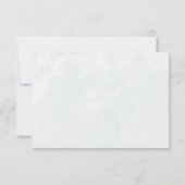 Boho Greenery Rehearsal Dinner  Wedding Invitation 招待状 (裏面)