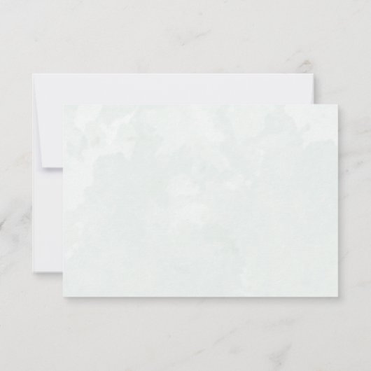 Boho Greenery Rehearsal Dinner  Wedding Invitation 招待状 (裏面)