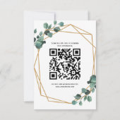 Boho Greenery RSVP Card Invitation (裏面)