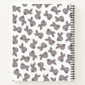 Boho Groove：ソフトディスコのブルーベリーノートブック ノートブック (裏面)