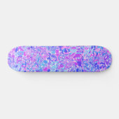 Boho Groovyトリップ(幻覚体験)のような抽象芸術カラフルブロモザイク スケートボード (横)