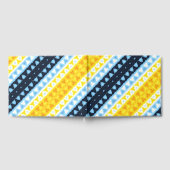 Boho Groovy幾何学的抽象芸術AroAceプライドフラグ ゲストブック (全面)