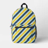 Boho Groovy幾何学的抽象芸術AroAceプライドフラグ プリントバックパック (正面)