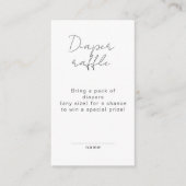 Boho Hand-drawn Wildflower Diaper Raffle Shower エンクロージャーカード (正面)