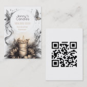 Boho Handmade Candles QR code 名刺 (正面/裏面)